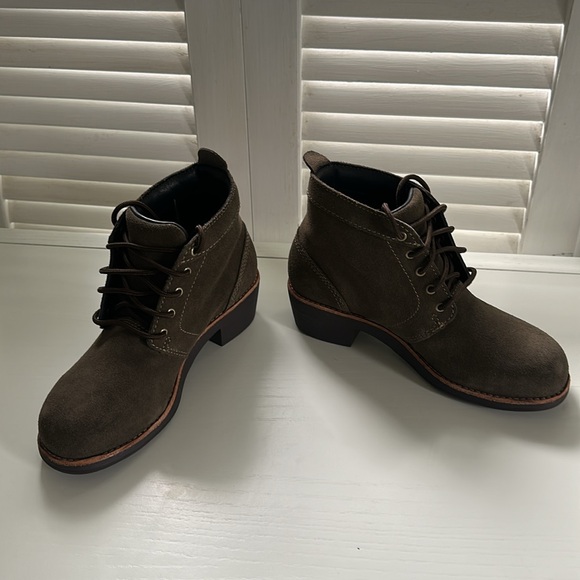 Worx -Red Wing Steel Toe Work Suede Green Boot 5.5 - Picture 3 of 7